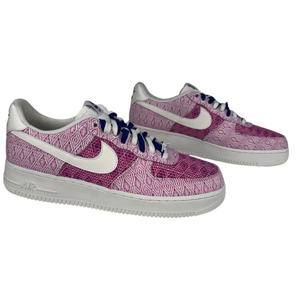Nike Air Force 1 Low Woven Together Women Size 14 Multicolor Pink HF5128-902 New - Picture 3 of 8
